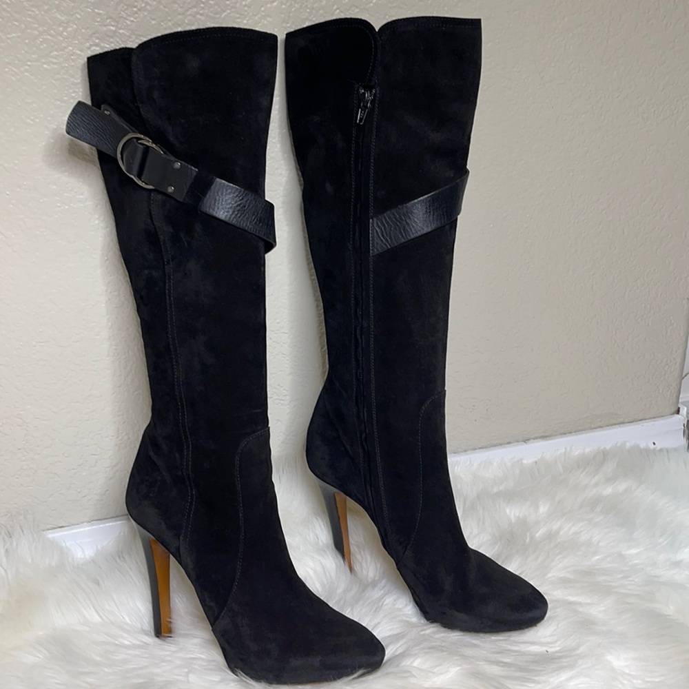 Givenchy Black Suede Leather Boots
